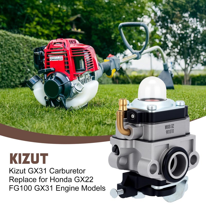 Kizut كربوراتور كيزوت FG100 GX31 لجرار هوندا FG100 أجزاء محرك GX22 GX31 قطع غيار جزازة الحشائش استبدال 16100-ZM5-A95 مجموعة استبدال مصفاة كربو - Image 2